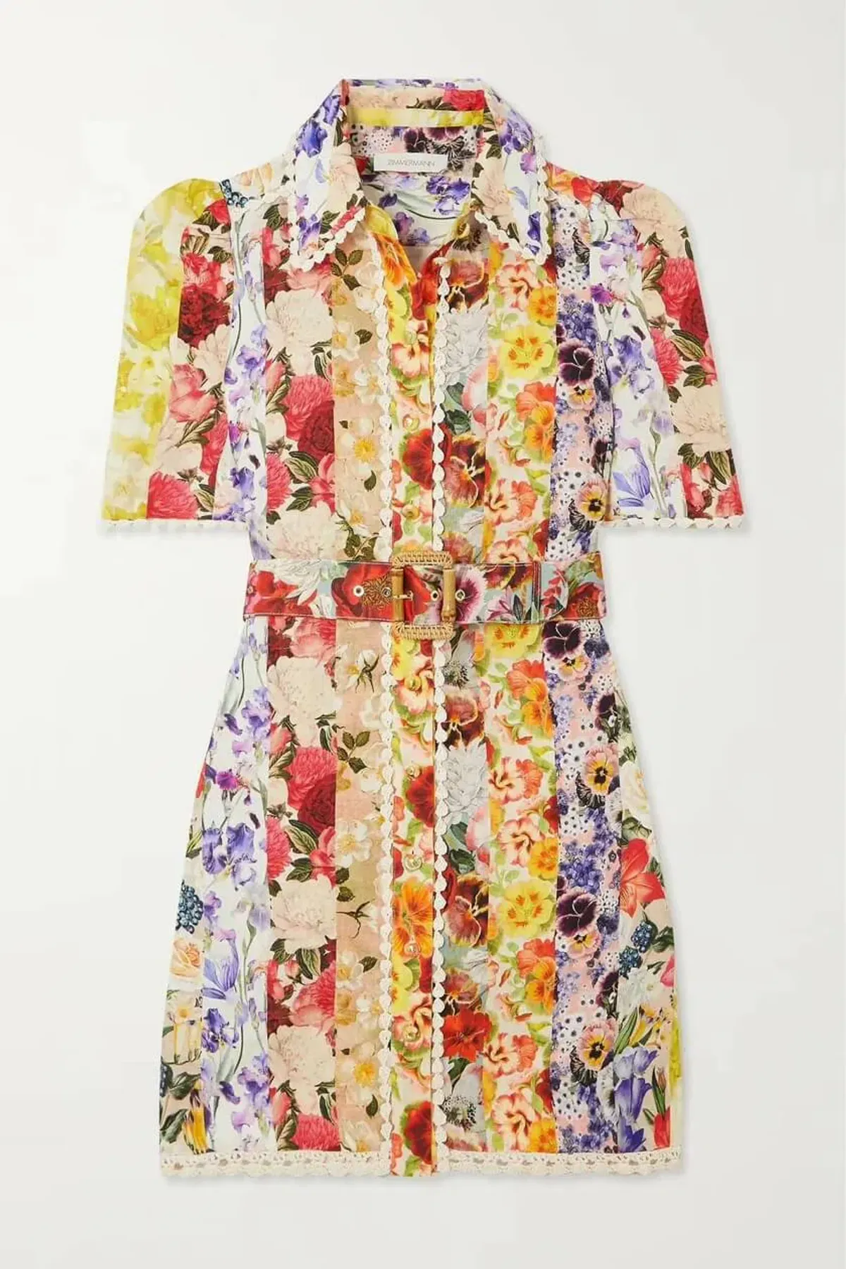 ZIMMERMANN WONDERLAND SHIRTDRESS MINI SIZE 3/14 - Image 5