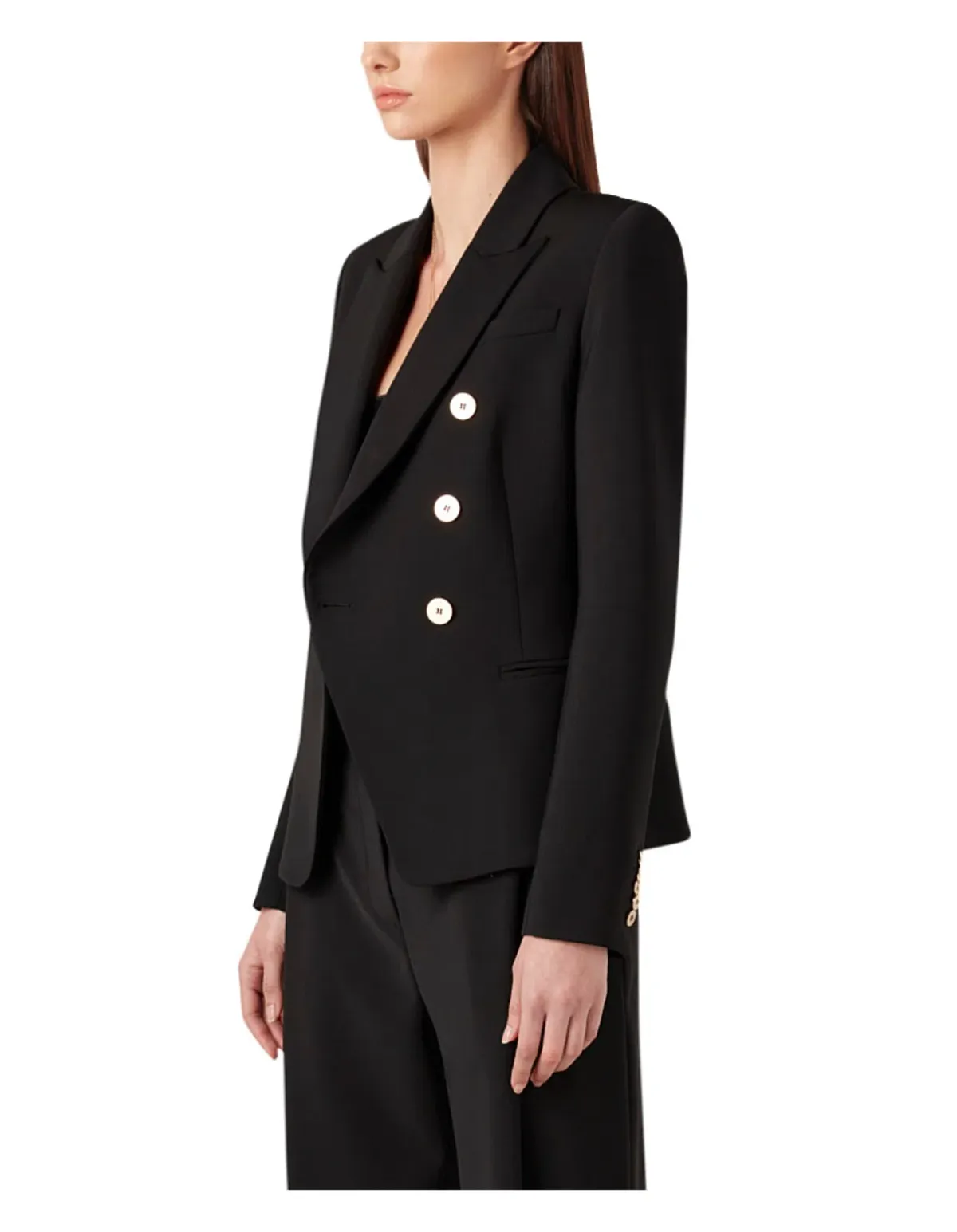 Camilla And Marc Dimmer Blazer Jacket In Blake Black | Size AU 8 - Image 4