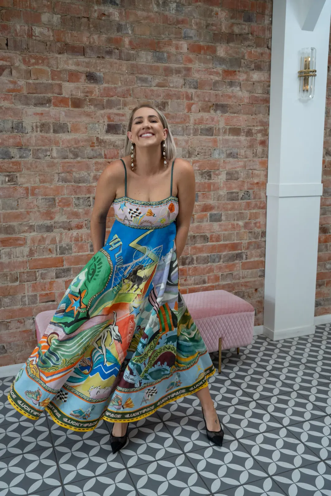 ALEMAIS LUCKY PACE SUNDRESS SIZE 12 for rent on The Volte - main image