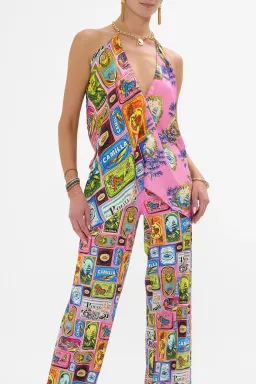 CAMILLA SALTY SPLENDOUR KNOTTED SCARF TOP AND PANTS for rent on The Volte - image 6