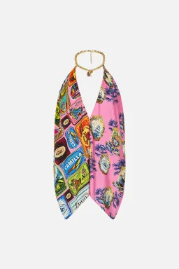 CAMILLA SALTY SPLENDOUR KNOTTED SCARF TOP AND PANTS for rent on The Volte - image 4