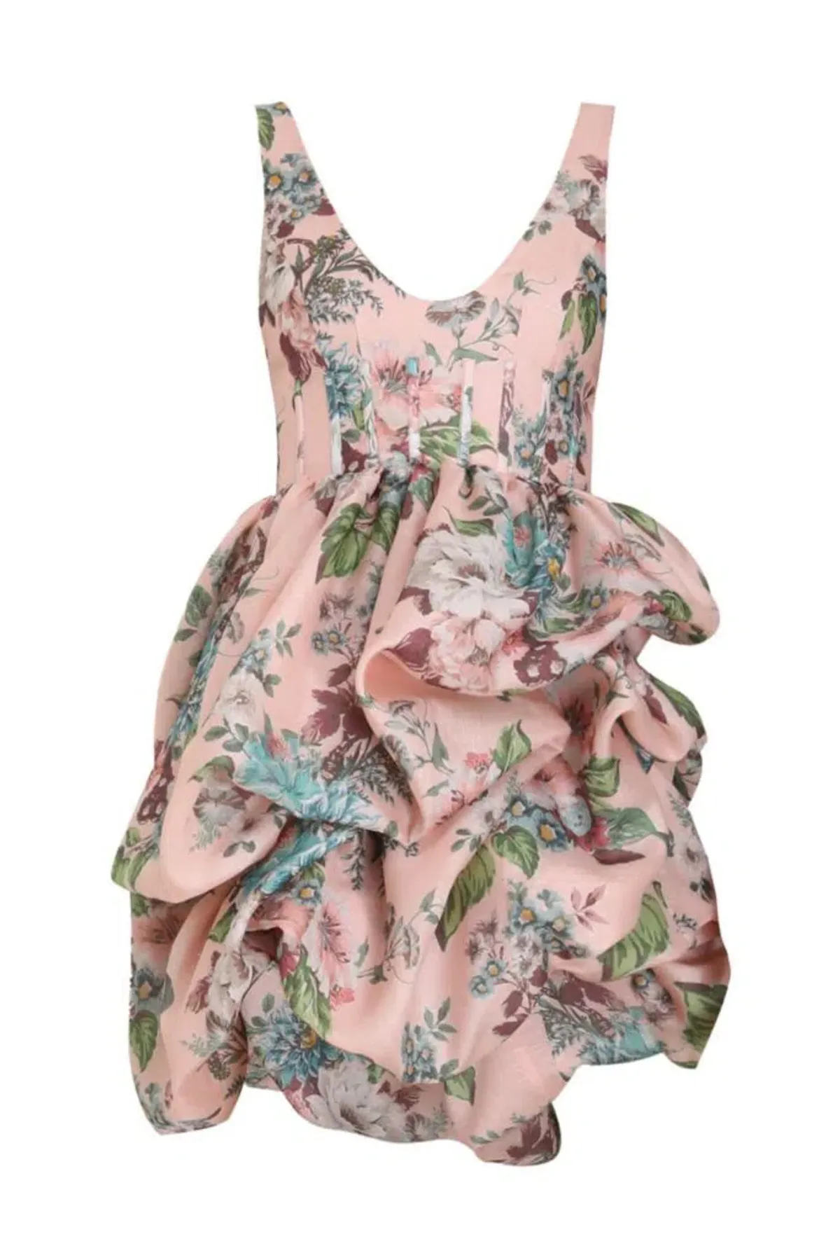 ZIMMERMANN MATCHMAKER DRAPED MINI DRESS SIZE 2/12 - Image 3