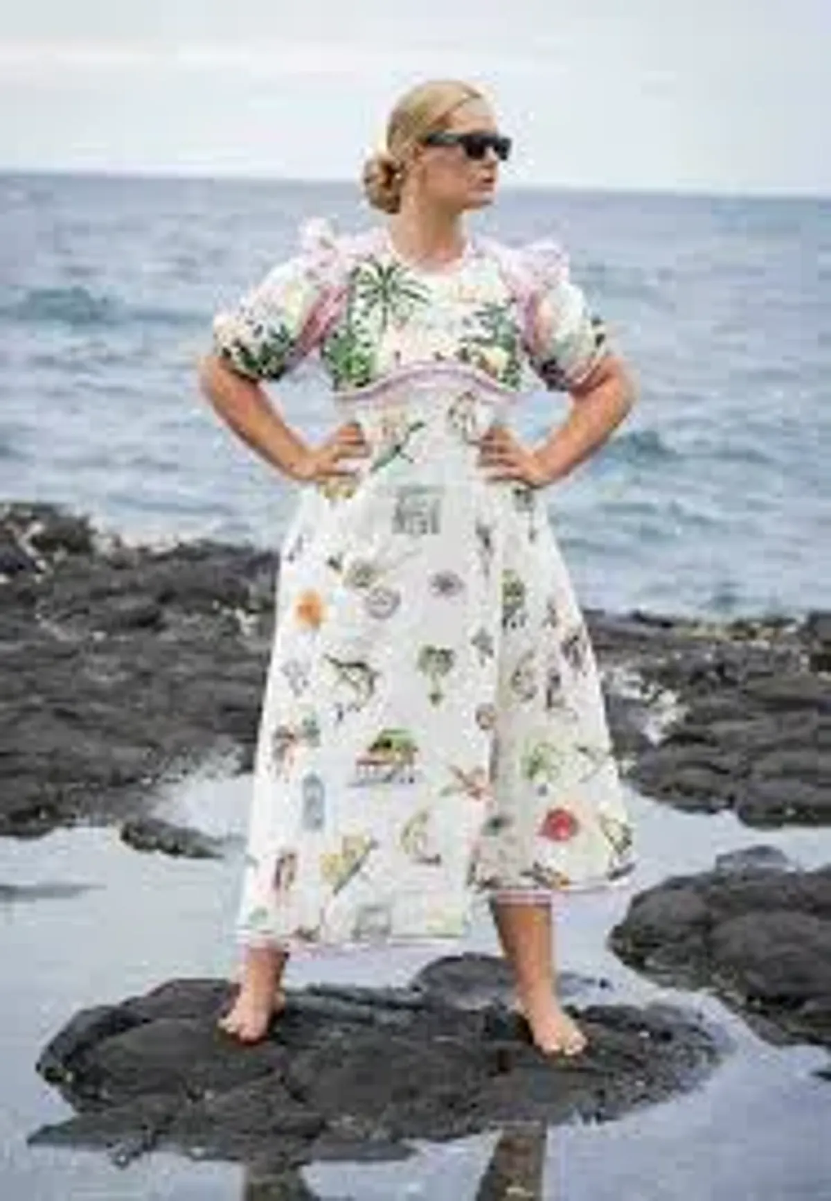 ALEMAIS SUNSET MIDI DRESS SIZE 8 - Image 3