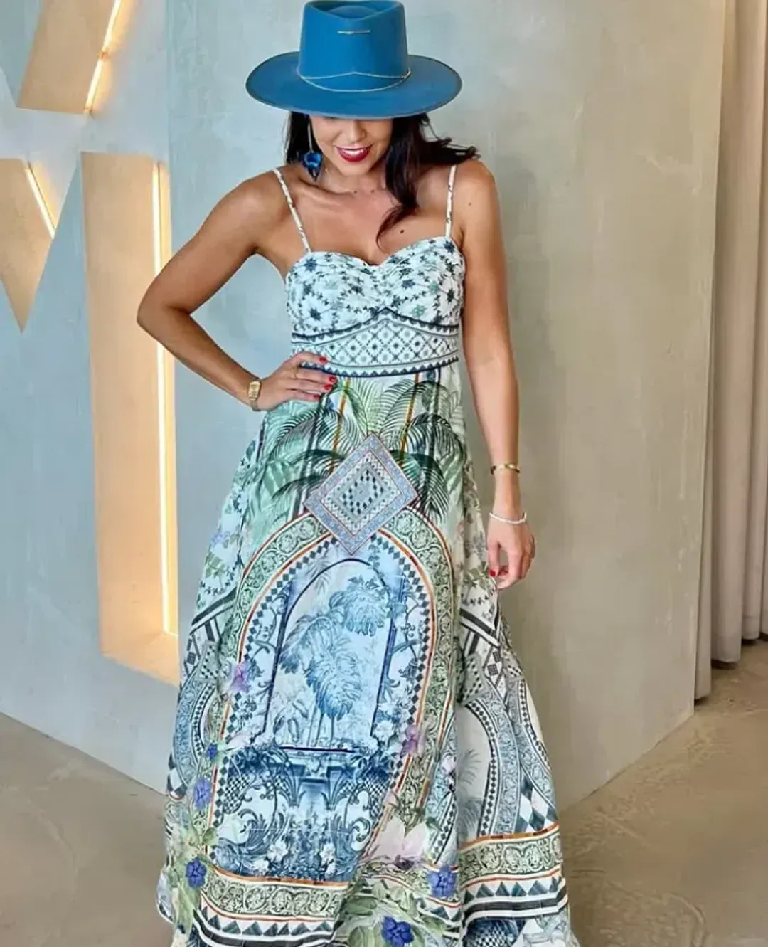 CAMILLA JARDIM PARTY MIDI DRESS for rent on The Volte - main image