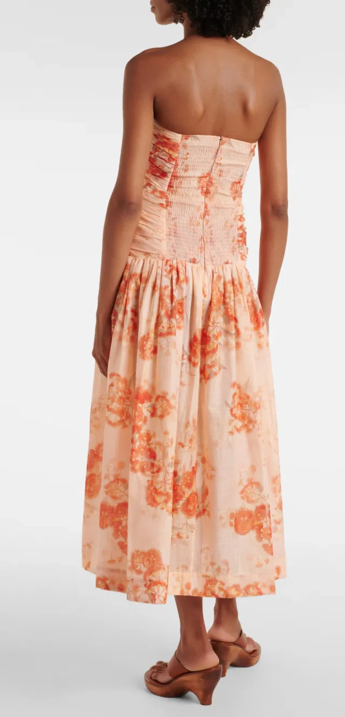 ZIMMERMANN CASCADIAN STRAPLESS MIDI DRESS SIZE 1/10 - Image 4