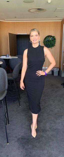 Camilla & Marc Backless Black Dress Size 8 for rent on The Volte - image 1