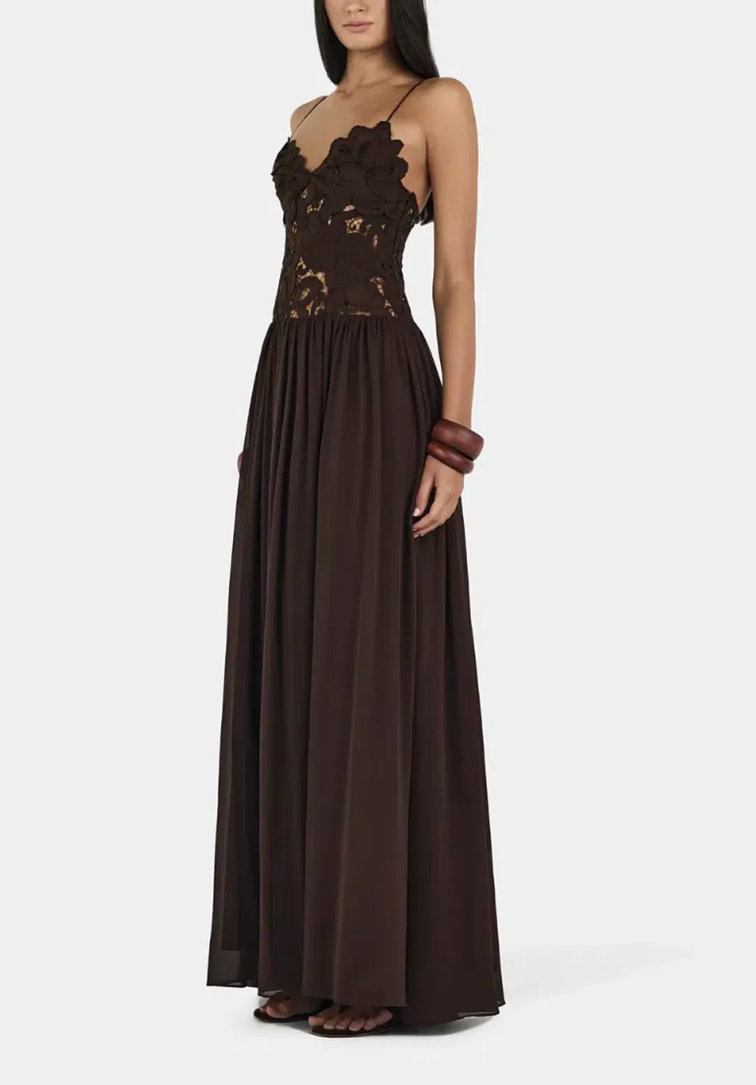 Hansen and Gretel Stephanie Maxi Dress in Cedar size 6 for rent on The Volte - main image