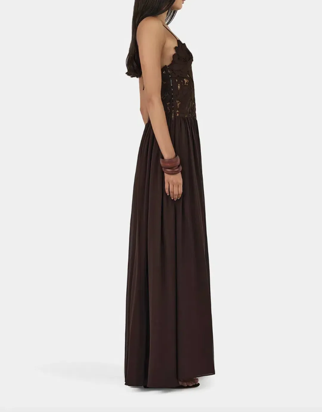 Hansen and Gretel Stephanie Maxi Dress in Cedar size 6 for rent on The Volte - main image