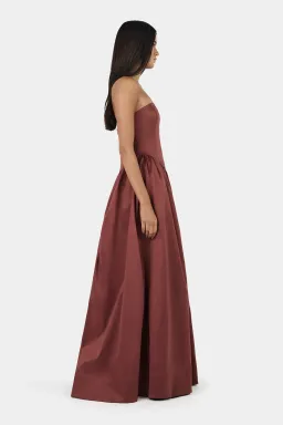 Hansen And Gretel Audrey Gown Pinot Burgundy Size 6 for rent on The Volte - image 4