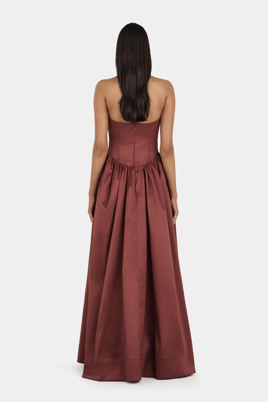 Hansen And Gretel Audrey Gown Pinot Burgundy Size 6 for rent on The Volte - main image