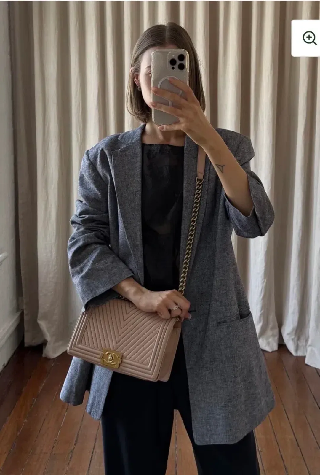 CHANEL LAMBSKIN MEDIUM BOY BAG HANDBAG for rent on The Volte - main image