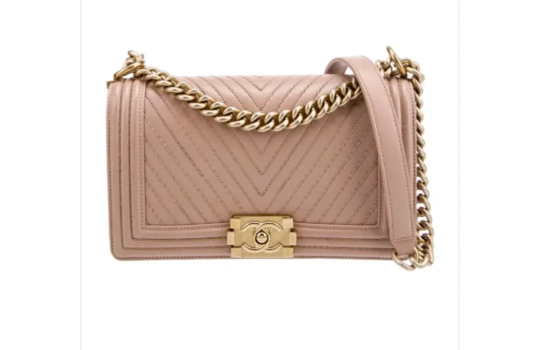 CHANEL LAMBSKIN MEDIUM BOY BAG HANDBAG for rent on The Volte - main image