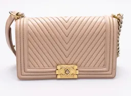 CHANEL LAMBSKIN MEDIUM BOY BAG HANDBAG for rent on The Volte - image 2