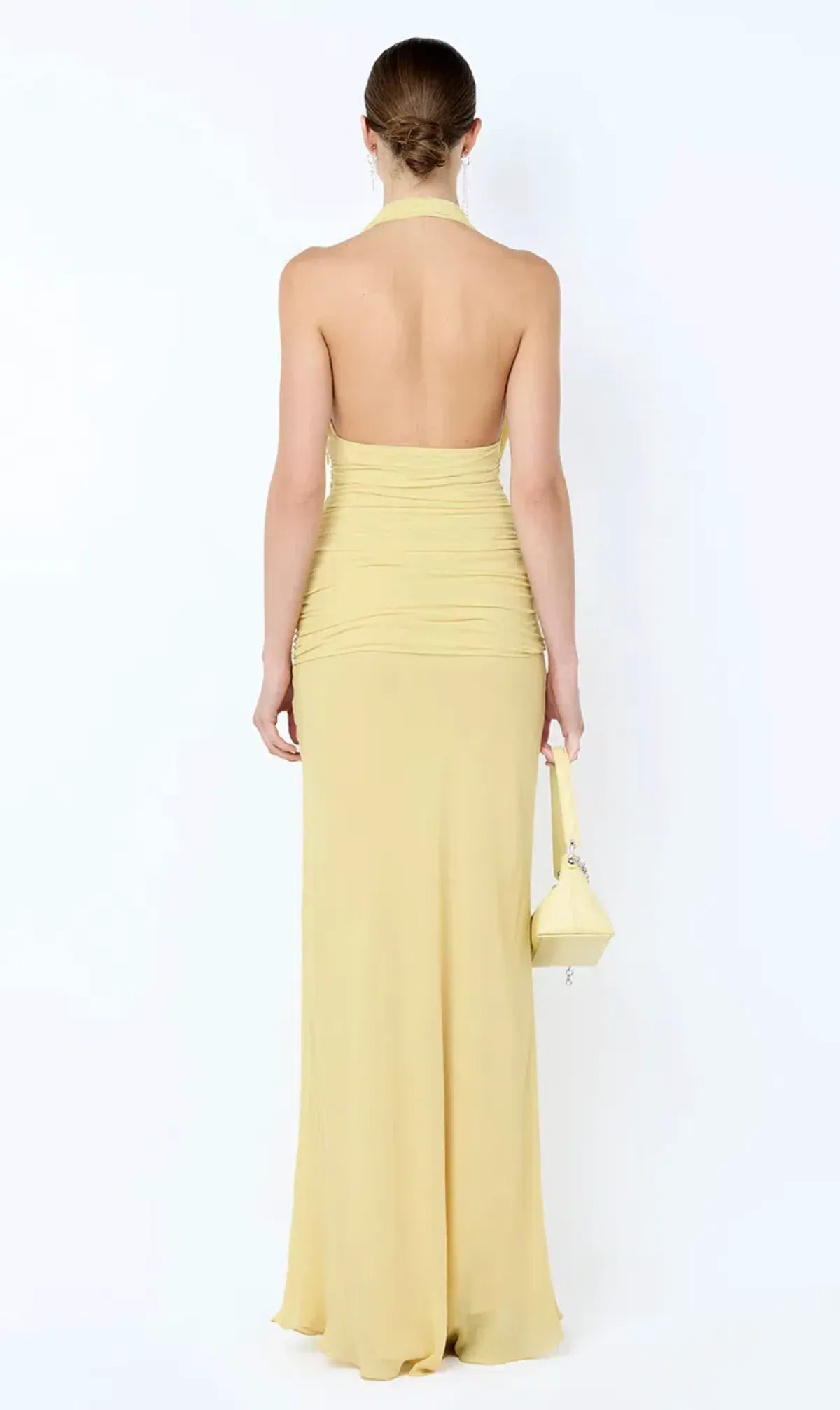 Bec & Bridge, CASSIS DRAPE MAXI DRESS, Yellow, size 8 - Image 3