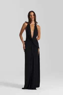 Natalie Rolt – Winona Gown (Black) Size 2 for rent on The Volte - image 1
