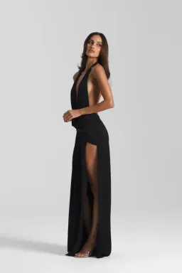 Natalie Rolt – Winona Gown (Black) Size 2 for rent on The Volte - image 2