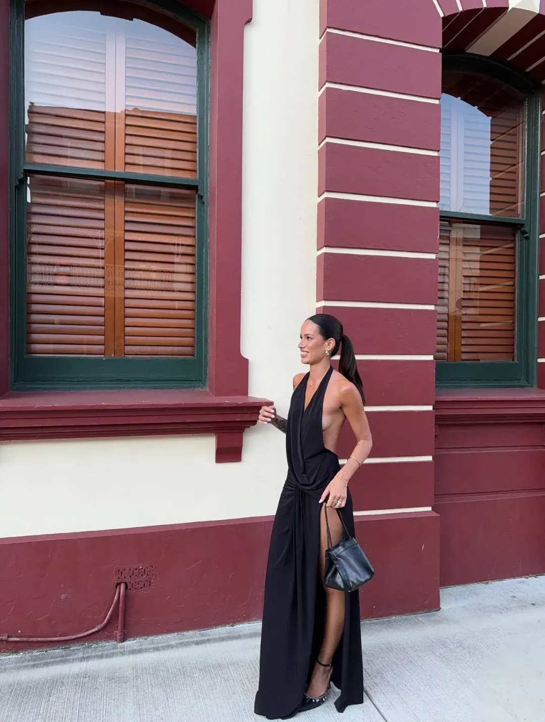 Natalie Rolt – Winona Gown (Black) Size 2 for rent on The Volte - main image