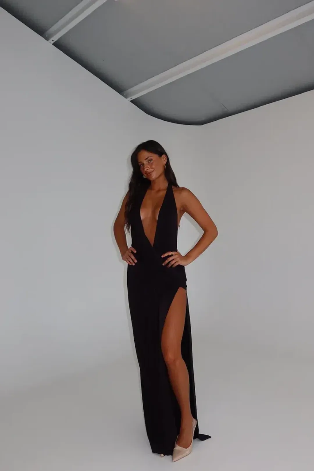 Natalie Rolt – Winona Gown (Black) Size 2 for rent on The Volte - main image
