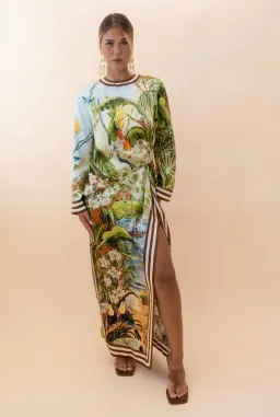 Alemais Toucan Tango Silk Midi Dress Size 10 for rent on The Volte - image 1