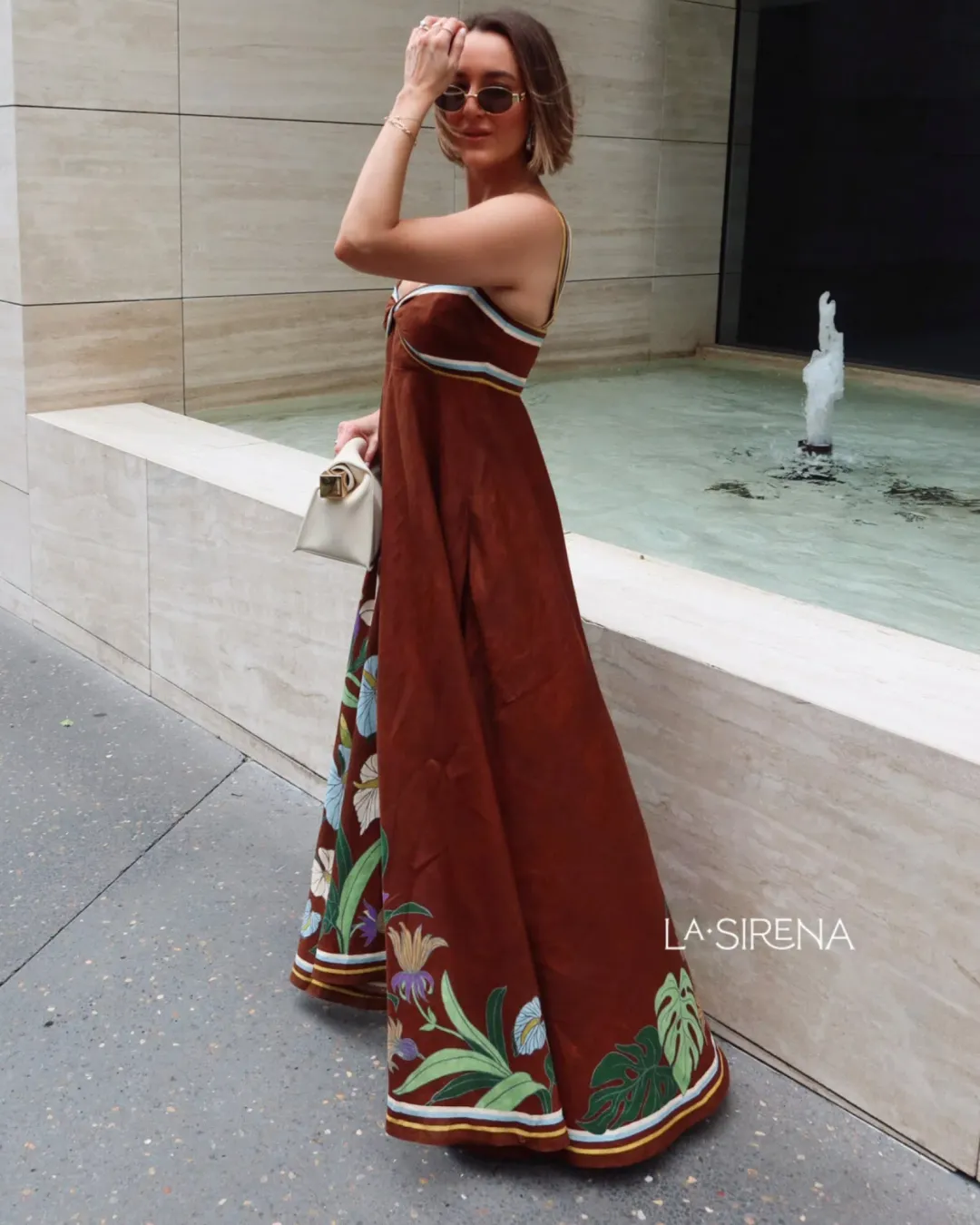 Alemais Alfie Twist Midi Dress Size 12 for rent on The Volte - main image