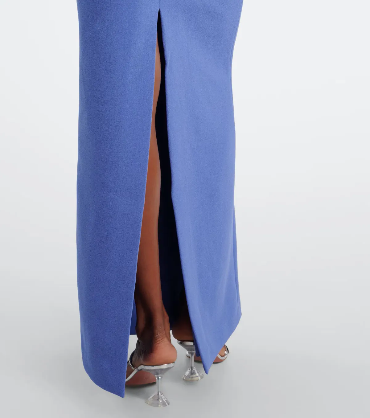 Rebecca Vallance Violetta Puff Sleeve Maxi Gown in Periwinkle Blue Size 12 - Image 4