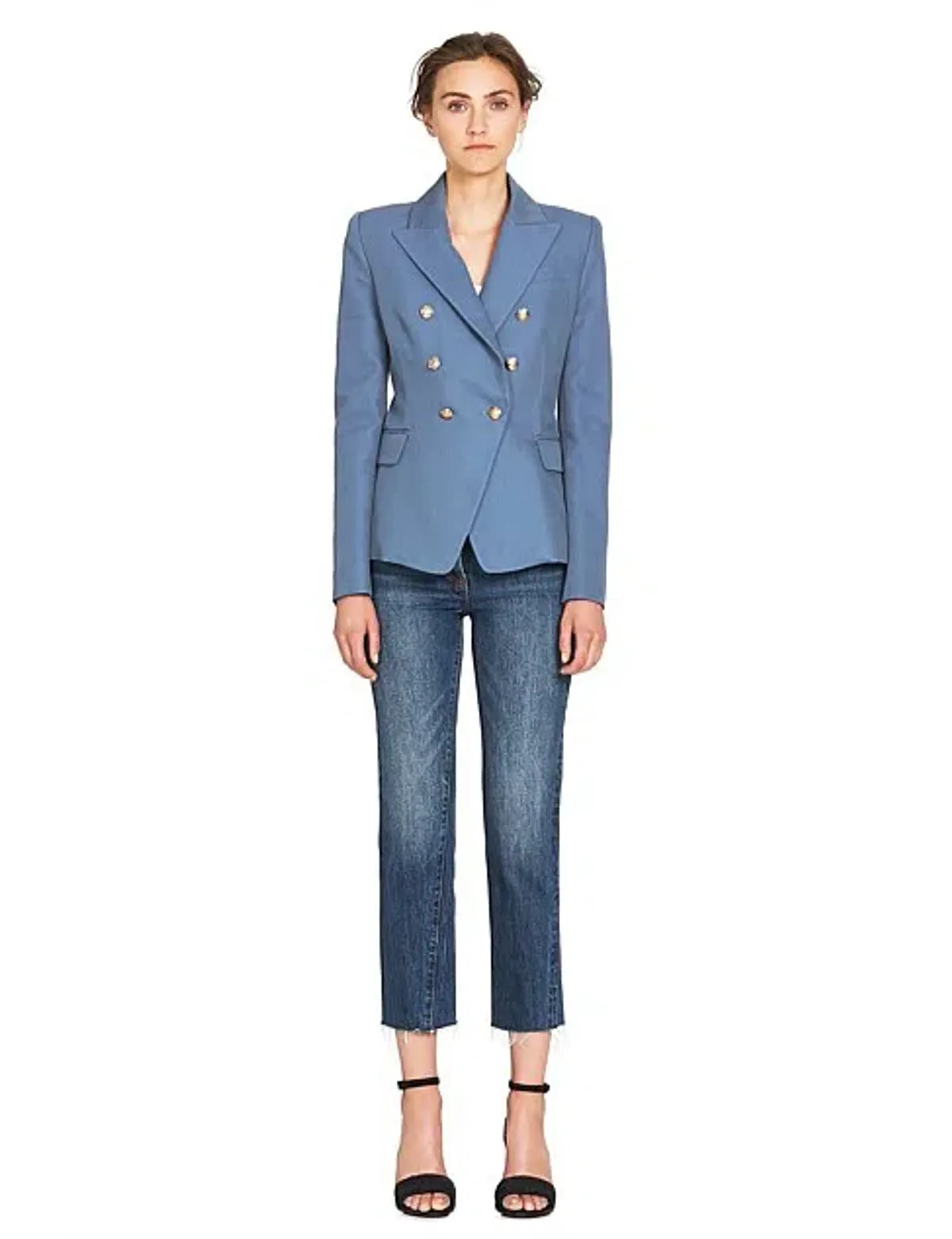 Camilla And Marc C&M Dimmer Blazer In Dove Blue | Size AU 12 - Image 8