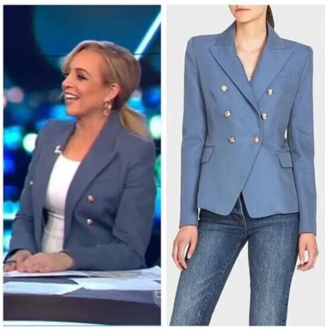 Camilla And Marc C&M Dimmer Blazer In Dove Blue | Size AU 12 for rent on The Volte - main image
