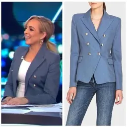 Camilla And Marc C&M Dimmer Blazer In Dove Blue | Size AU 12 for rent on The Volte - image 3