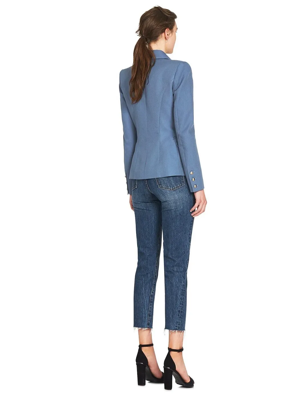 Camilla And Marc C&M Dimmer Blazer In Dove Blue | Size AU 12 for rent on The Volte - main image