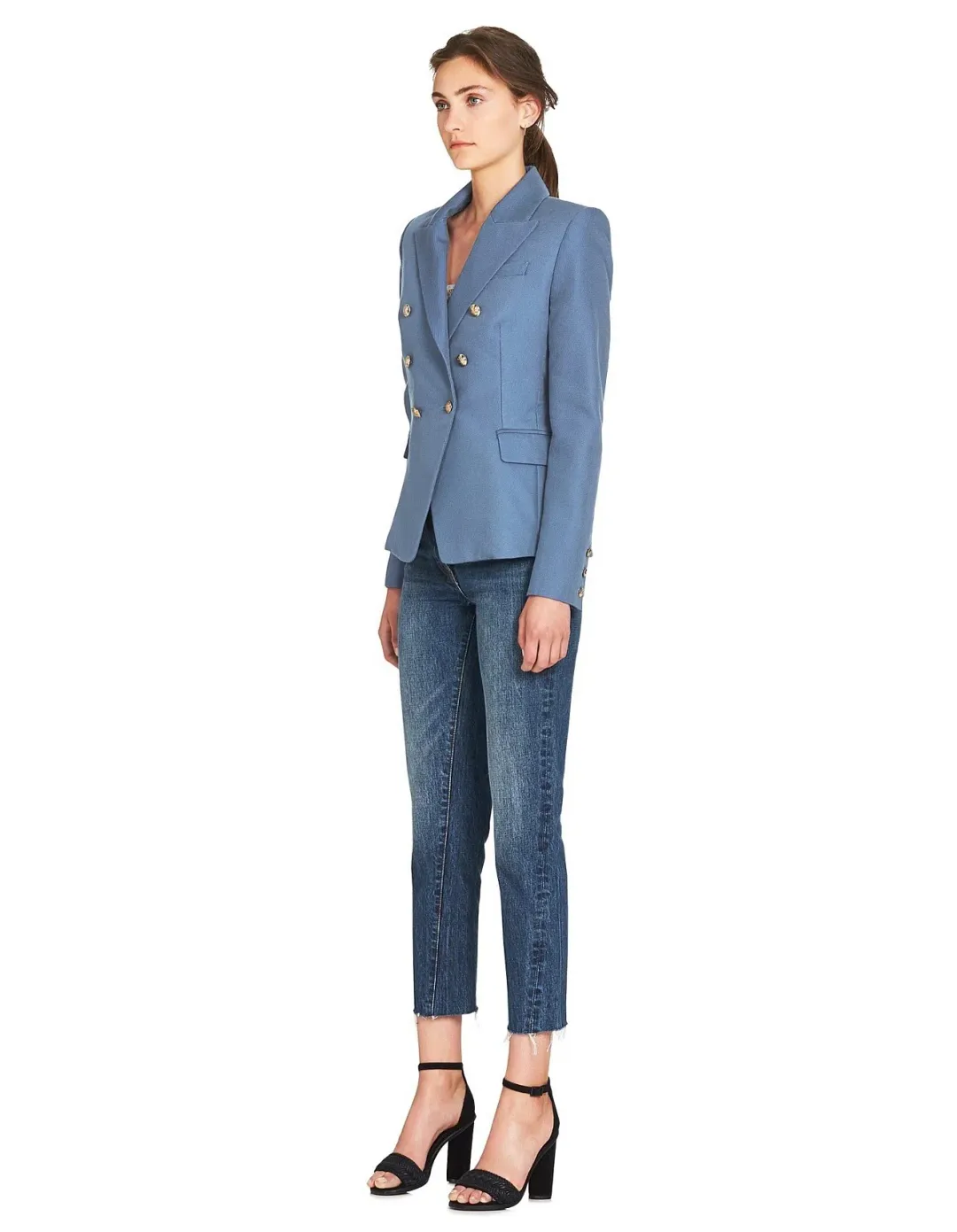 Camilla And Marc C&M Dimmer Blazer In Dove Blue | Size AU 12 for rent on The Volte - main image