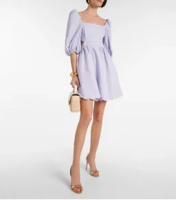 Zimmermann Halliday puff sleeve mini size 0 for rent on The Volte - image 1