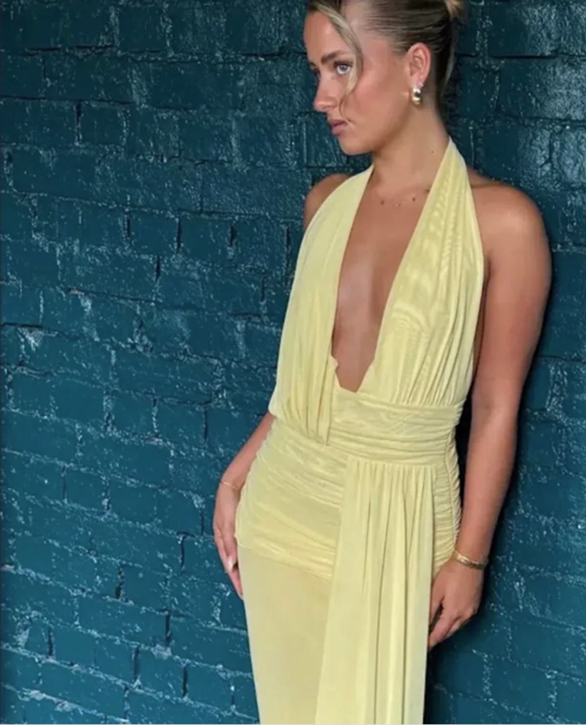 Bec + Bridge Cassis drape maxi Citron 8 - Image 1