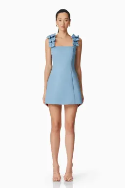 Elliatt Celia Mini Dress in Blue size 8 for rent on The Volte - image 1