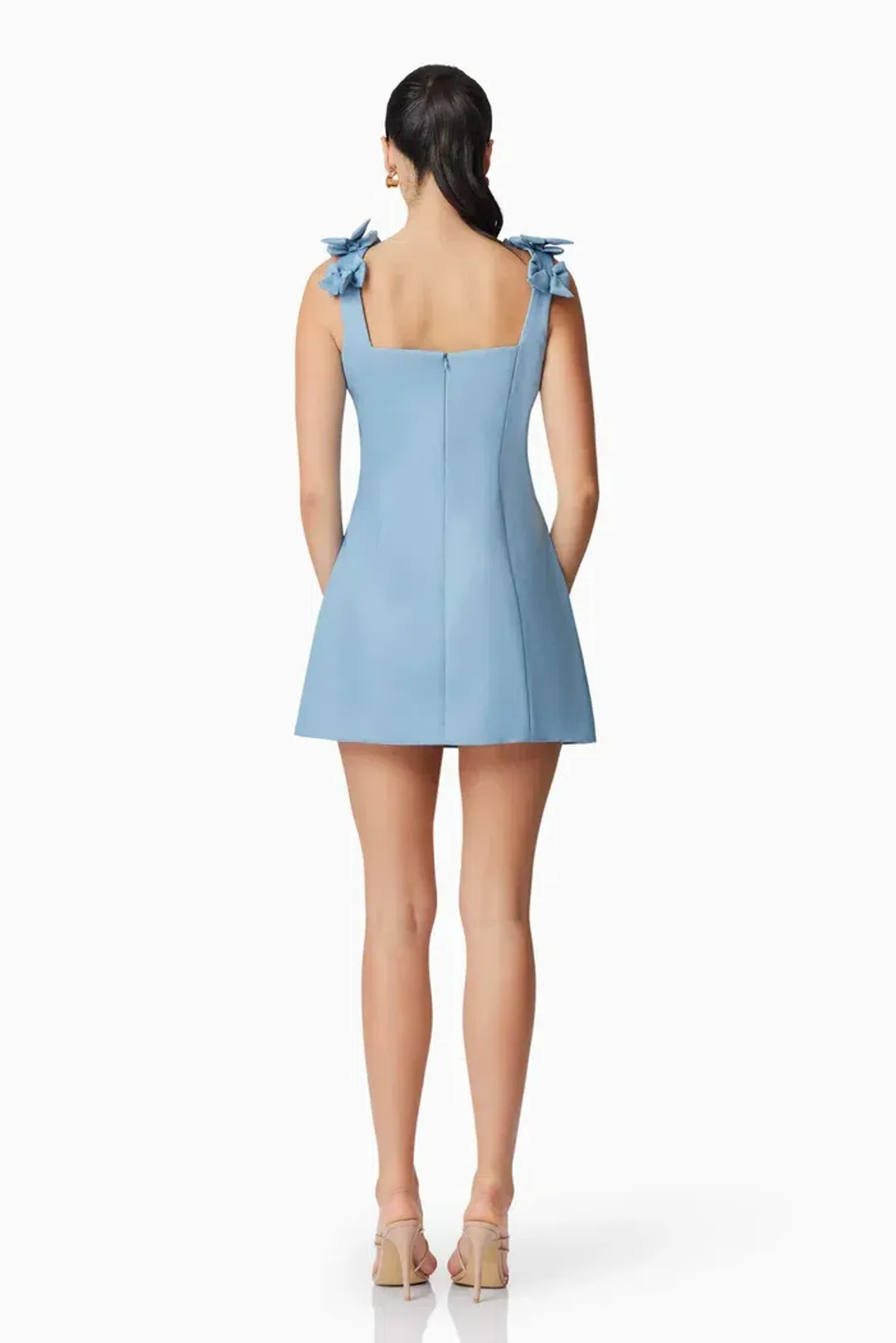 Elliatt Celia Mini Dress in Blue size 8 for rent on The Volte - main image