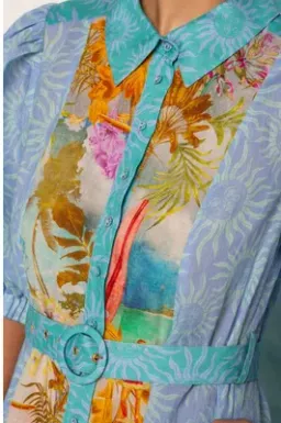 Kachel Hazel maxi multicolour dress size 8 for rent on The Volte - image 3