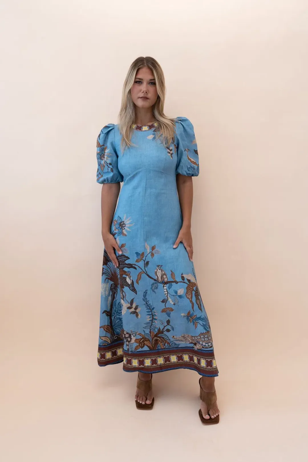 ALEMAIS GEORGIE MIDI DRESS SIZE 8 for rent on The Volte - main image