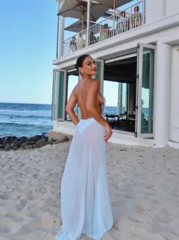 NATALIE ROLT AGNES DRESS ICE BLUE SIZE 8 (1) for rent on The Volte - image 2