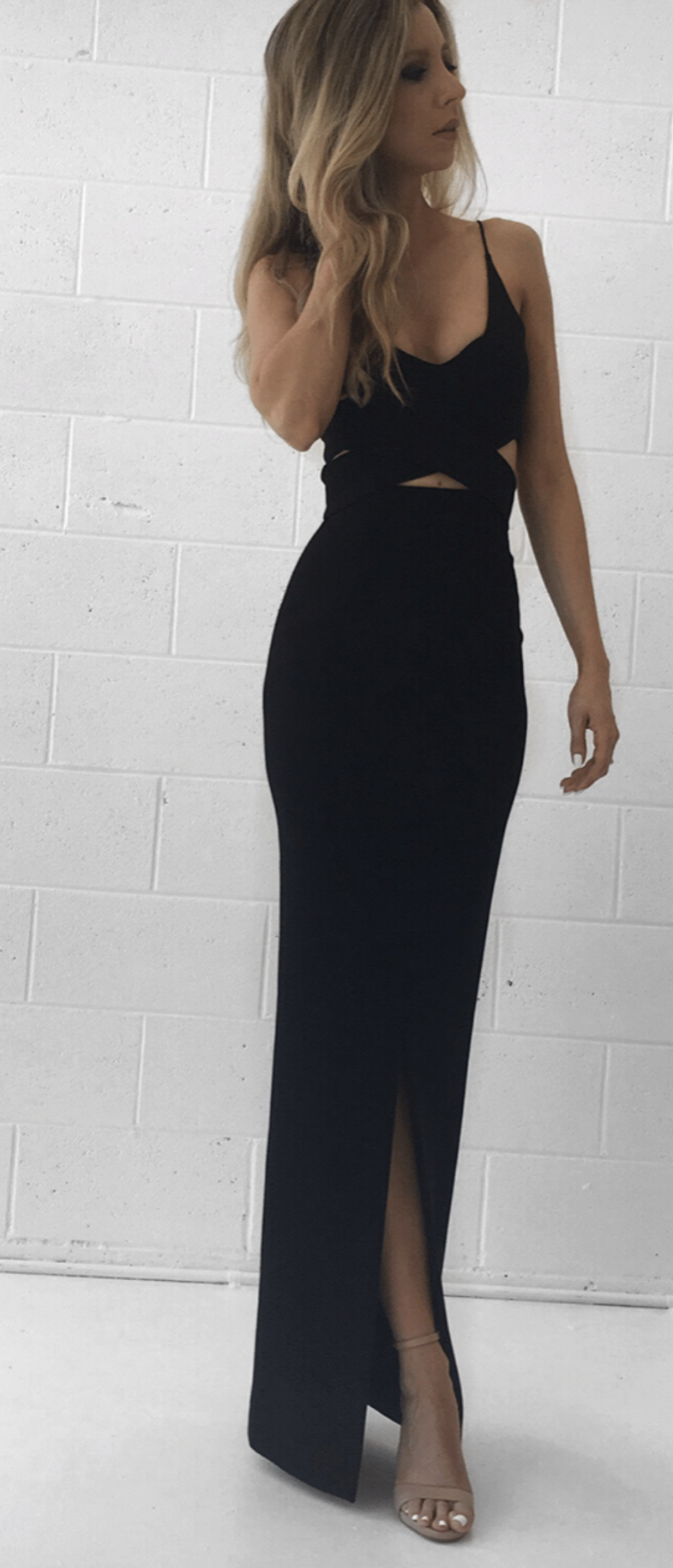 Nicholas Ponti Front Split Cross Gown for rent on The Volte - main image