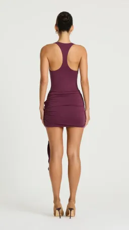 BENNI Billy Tank Mini Dress in Plum Size 10 for rent on The Volte - image 3