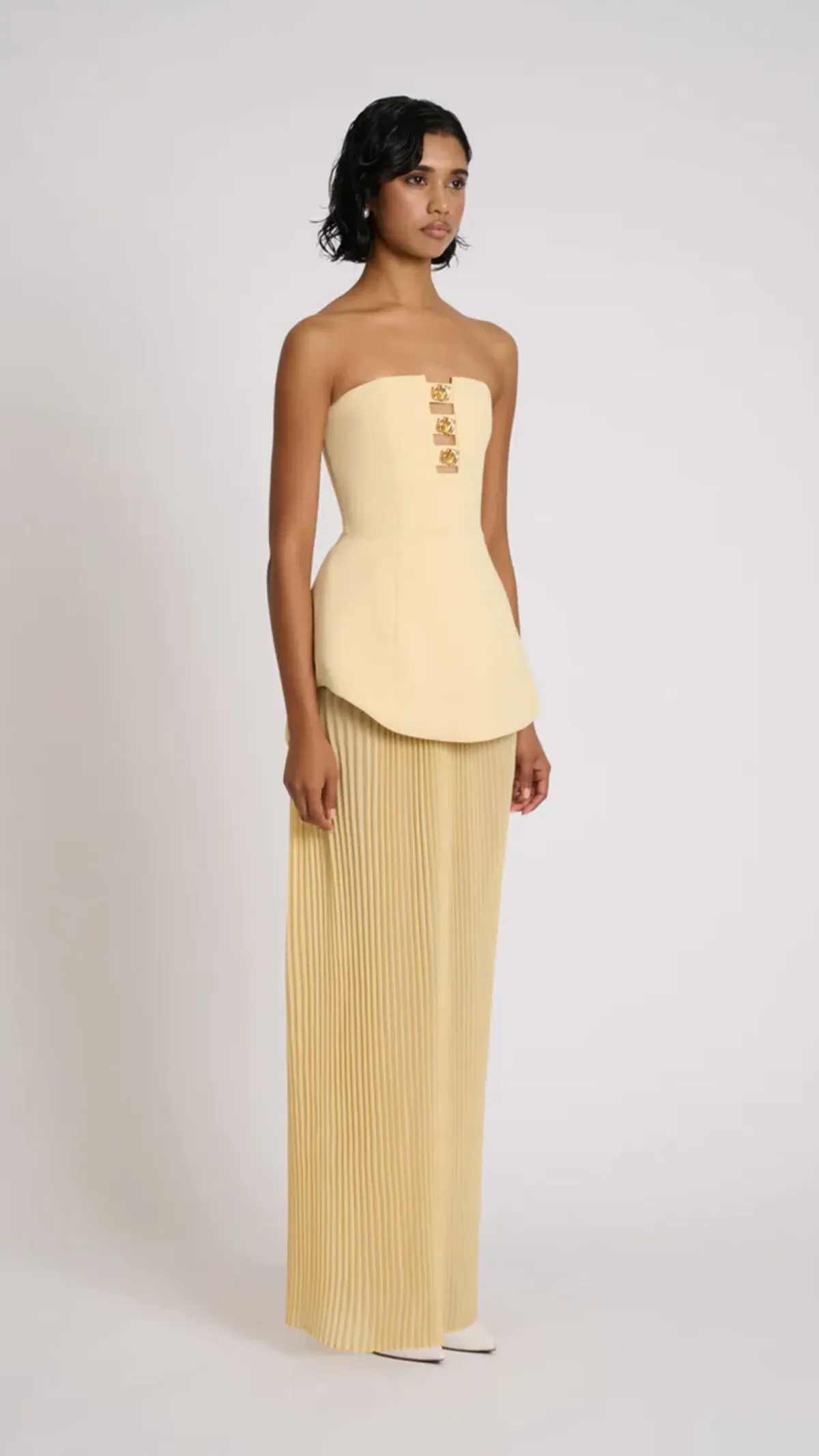 Eliya the Label Leo Dress in Lemon Size S (8) - Image 3