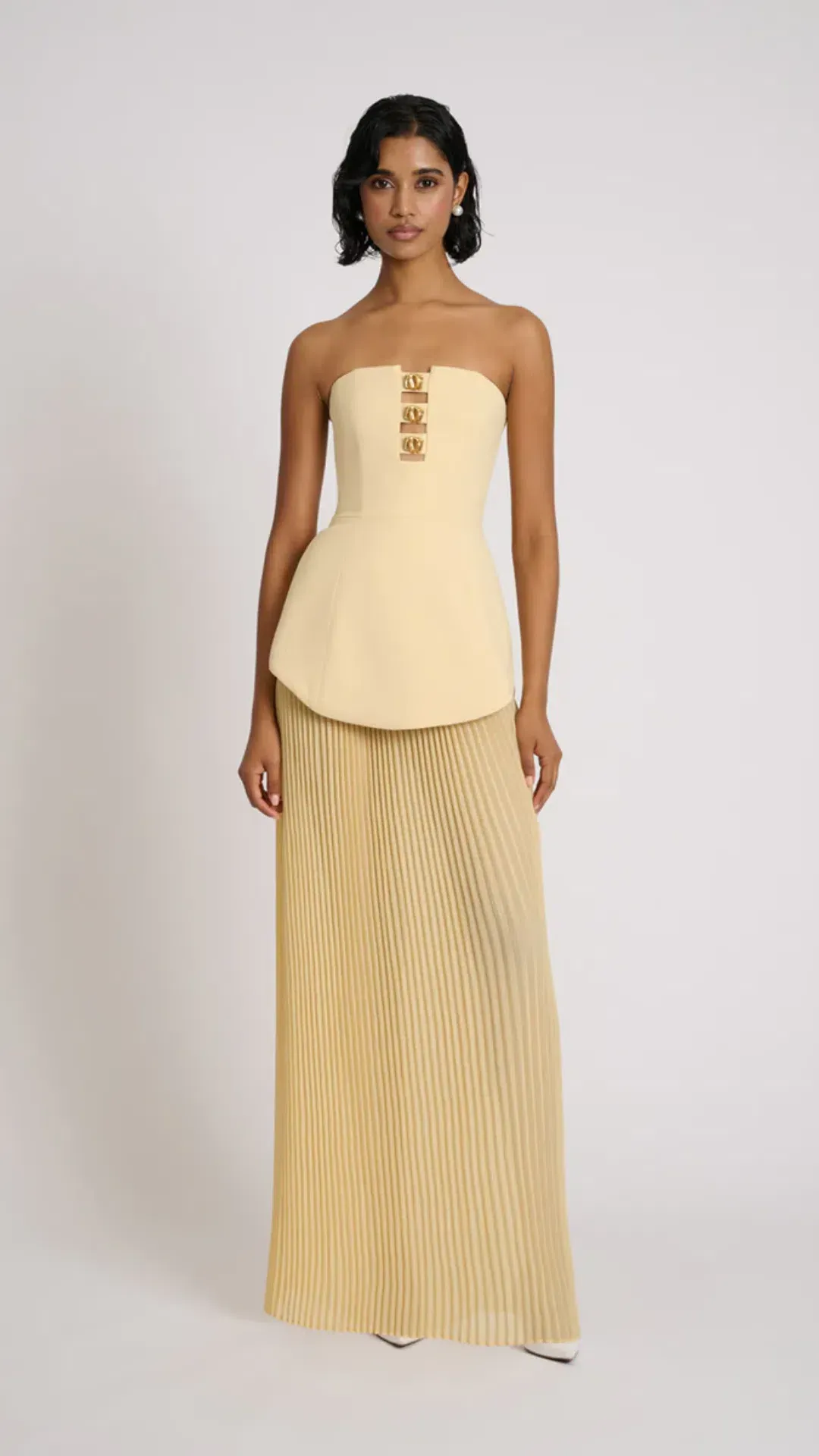 Eliya the Label Leo Dress in Lemon Size S (8) for rent on The Volte - main image