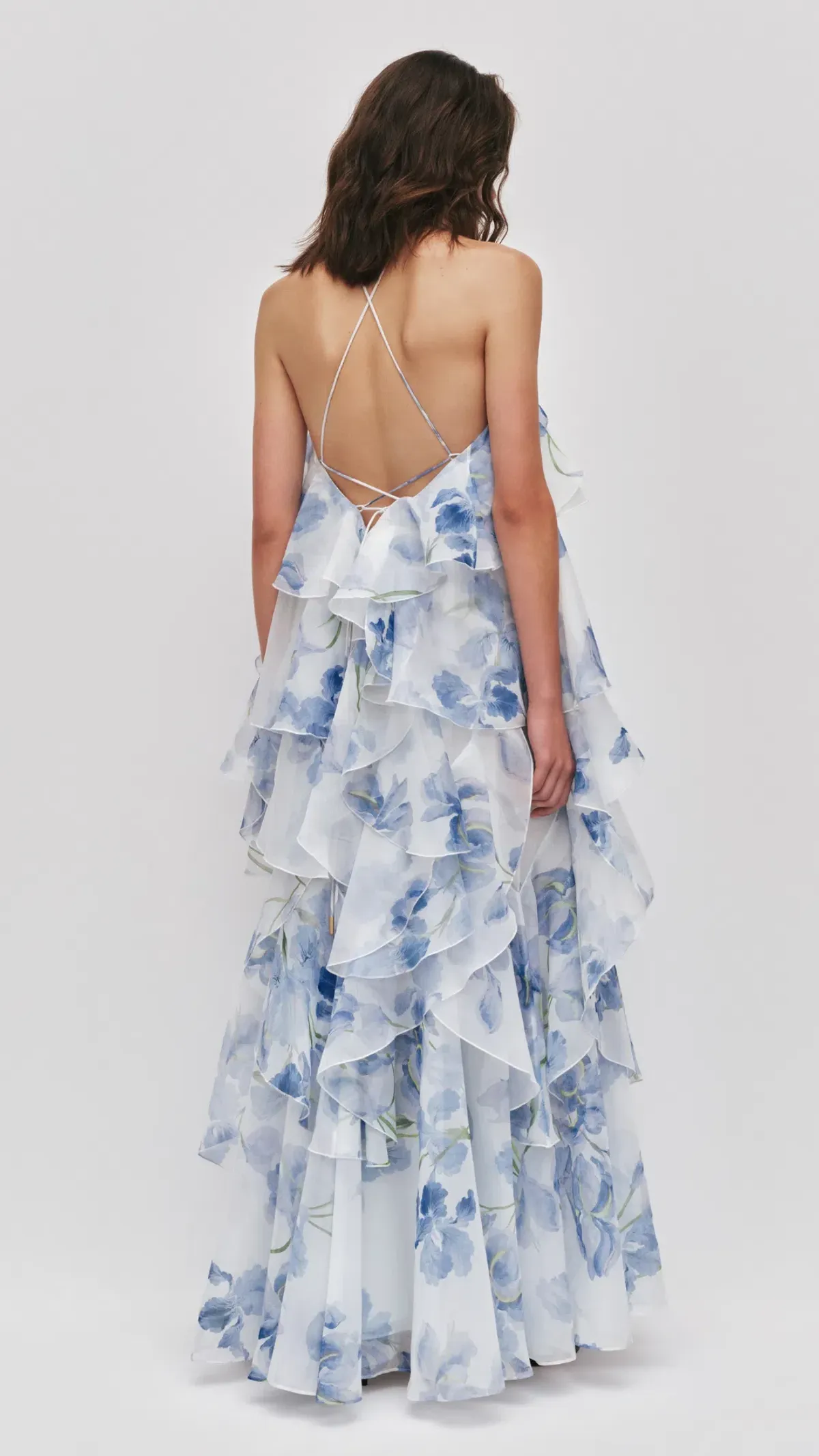 AJE Pandorea Layered Maxi Dress in Iris Size 10 - Image 3