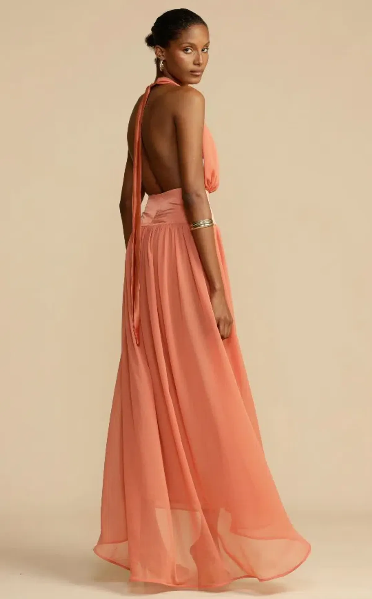 Arcina Ori Serena Dress Coral Size S / AU 8 - Image 4