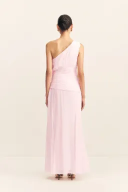 Shona Joy Amina One Shoulder Maxi Dress Pink Fairyfloss Size 10 for rent on The Volte - image 2