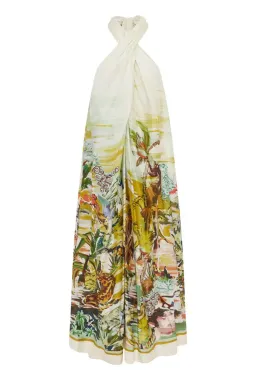 Alemais Jungle Boogie Silk Halter Dress SIze 16 for rent on The Volte - image 7