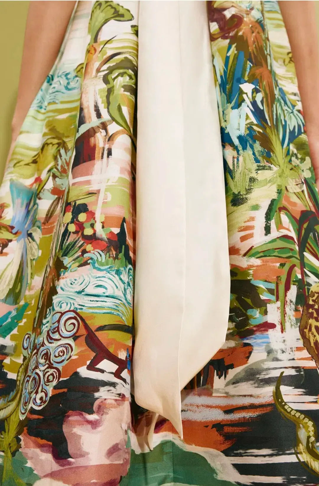 Alemais Jungle Boogie Silk Halter Dress SIze 16 for rent on The Volte - main image