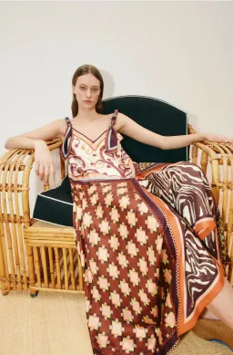 Alémais Wilson Silk Midi Dres Size 16AU for rent on The Volte - image 1