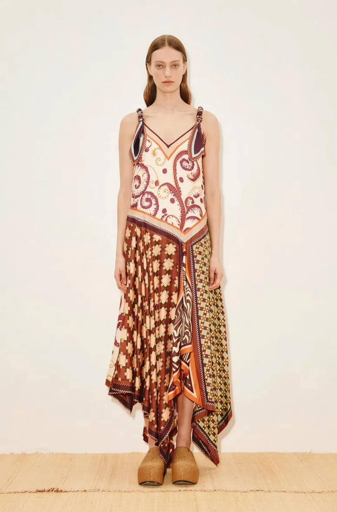 Alémais Wilson Silk Midi Dres Size 16AU for rent on The Volte - main image