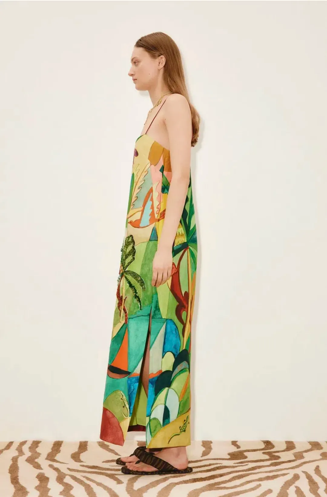 lémais Mokshini Embellished Midi Dress Size 16 for rent on The Volte - main image