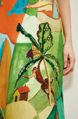 lémais Mokshini Embellished Midi Dress Size 16 for rent on The Volte - image 1